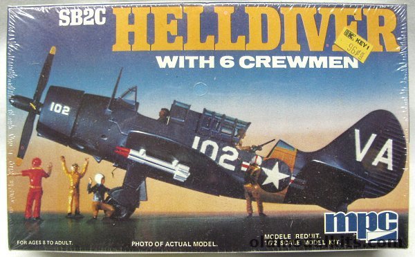 MPC 1/72 Curtis Helldiver SB2C with Six Crewmen, 2-0108 plastic model kit